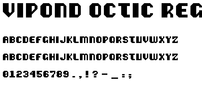 Vipond Octic Regular font